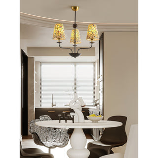 Aurmaren Lustre en Tissu Style Industriel Vintage