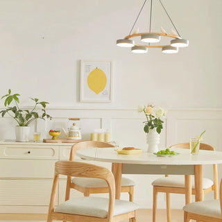 Cliff Lustre Rond avec Oiseau