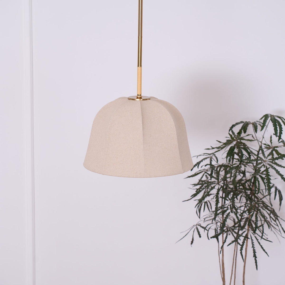 Fiora Lampe Suspendue en Tissu Vintage