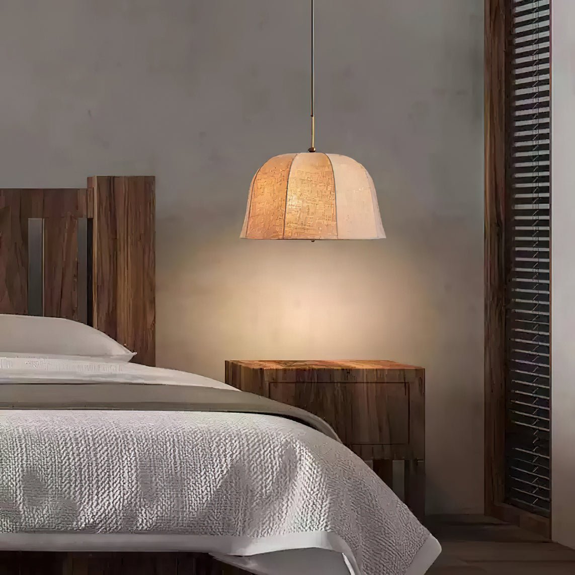 Fiora Lampe Suspendue en Tissu Vintage