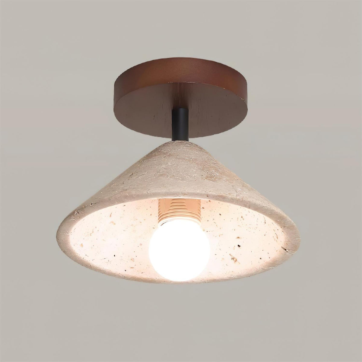 Valorian Plafonnier en Travertin Beige