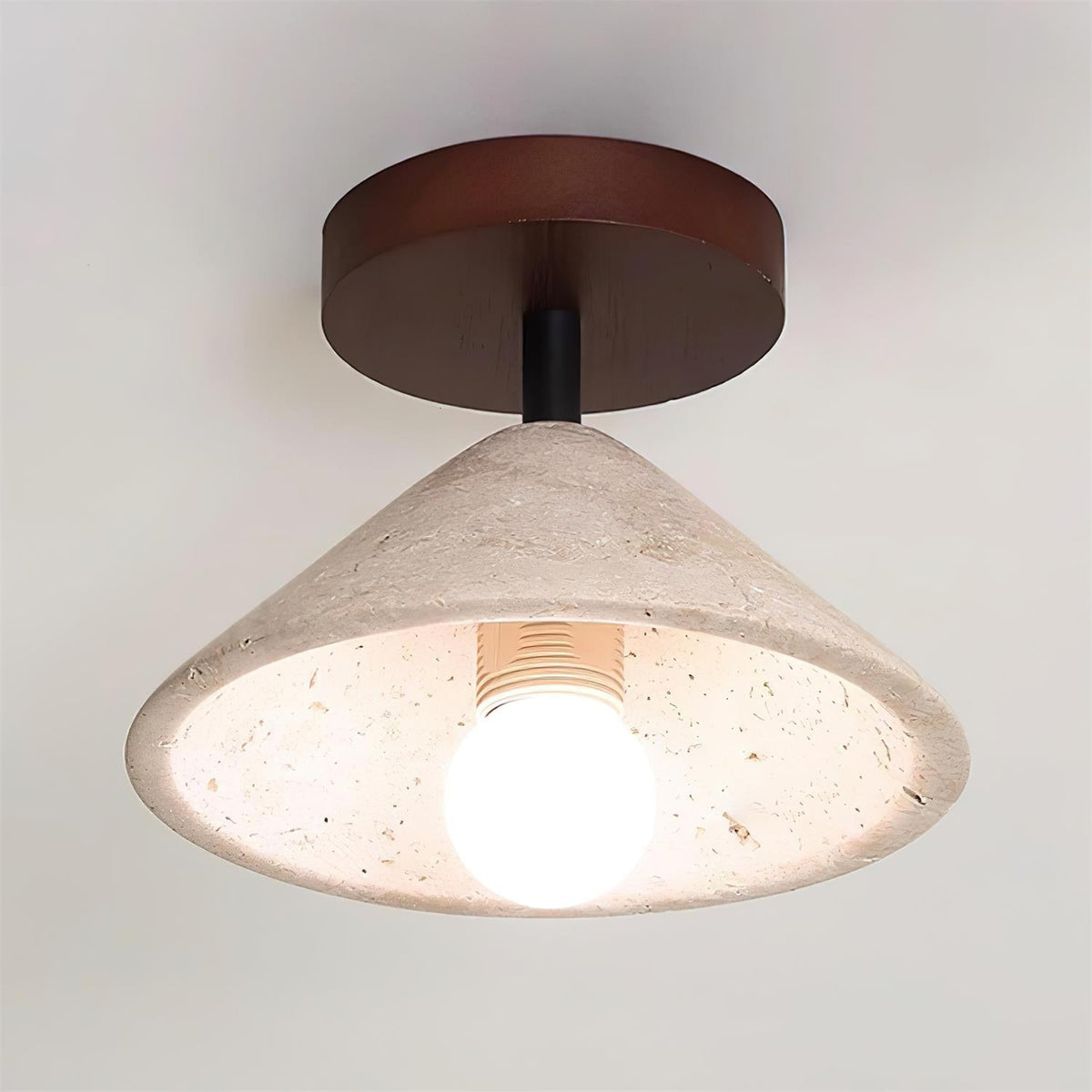 Valorian Plafonnier en Travertin Beige