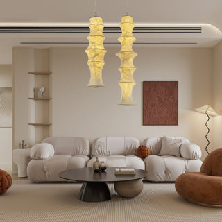 Elraeor Stratifié Mûrier Soie Suspension Lumière