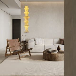 Elraeor Stratifié Mûrier Soie Suspension Lumière