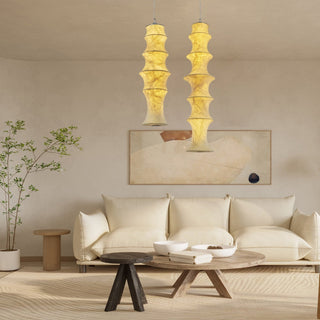 Elraeor Stratifié Mûrier Soie Suspension Lumière