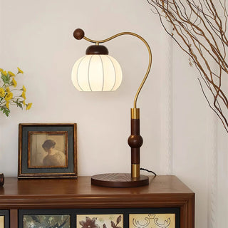 Zyran Lampe de Table en Bois Rétro