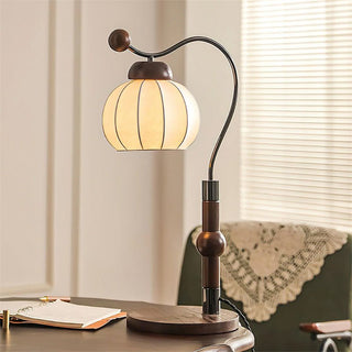 Zyran Lampe de Table en Bois Rétro