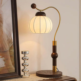 Zyran Lampe de Table en Bois Rétro