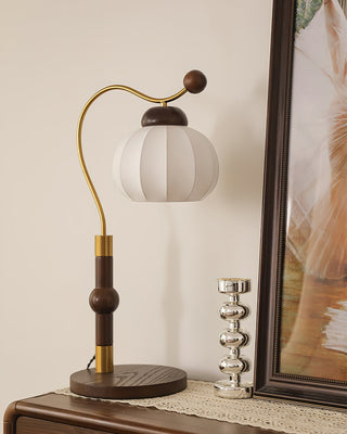 Zyran Lampe de Table en Bois Rétro