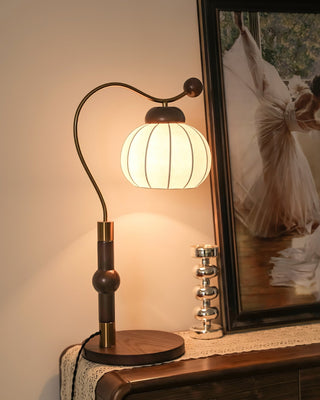 Zyran Lampe de Table en Bois Rétro