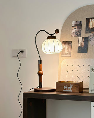 Zyran Lampe de Table en Bois Rétro