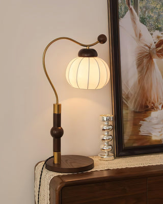 Zyran Lampe de Table en Bois Rétro