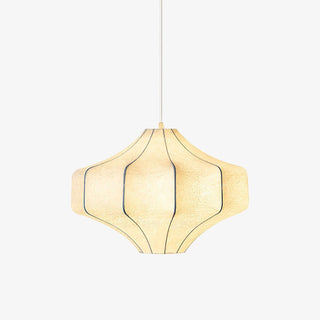 Silken Aura Silk Pendant Lamp-Neutral Decor