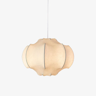 Silken Lotus Silk Pendant Lamp-Neutral Decor