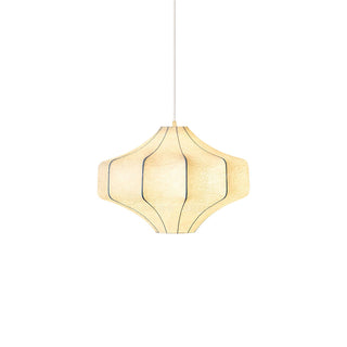Silken Aura Silk Pendant Lamp-Neutral Decor