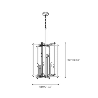 Nynora Suspension Métallique Industrielle Vintage