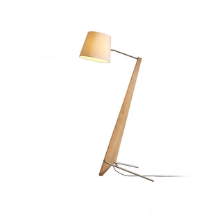Vyran Lampadaire en Bois Et Tissu