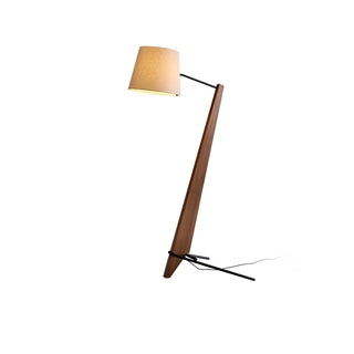 Vyran Lampadaire en Bois Et Tissu