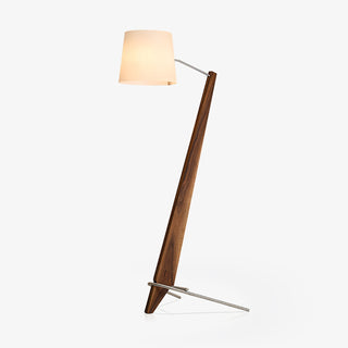 Vyran Lampadaire en Bois Et Tissu
