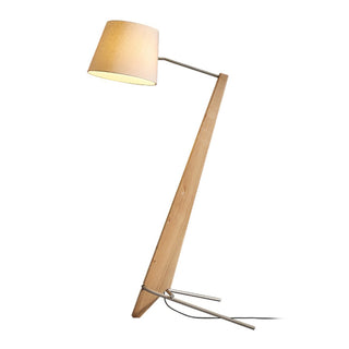 Vyran Lampadaire en Bois Et Tissu