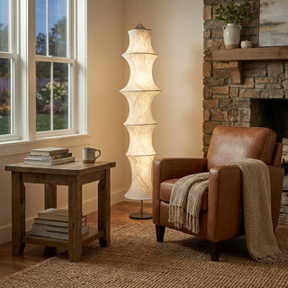 Silvara Cocoon Floor Lamp-Neutral Decor