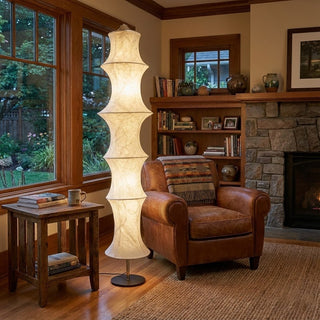 Silvara Cocoon Floor Lamp-Neutral Decor