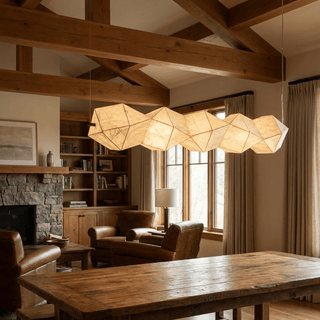 Silvara Fold Linear Pendant Lamp-Neutral Decor