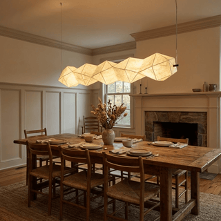 Silvara Fold Linear Pendant Lamp-Neutral Decor