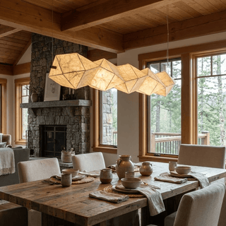 Silvara Fold Linear Pendant Lamp-Neutral Decor