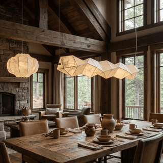 Silvara Fold Linear Pendant Lamp-Neutral Decor