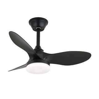 Plafonnier Ventilateur Arden Minimaliste en Bois Noir