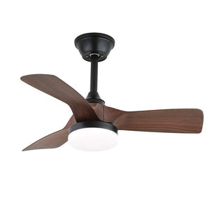 Plafonnier Ventilateur Arden Minimaliste en Bois Noir