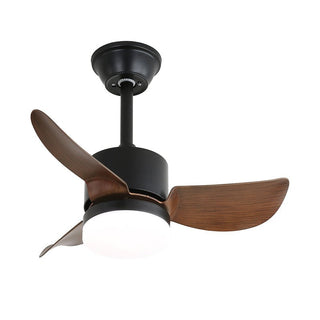 Plafonnier Ventilateur Arden Minimaliste en Bois Noir