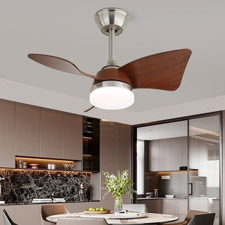 Plafonnier Ventilateur Arden Minimaliste en Bois Noir