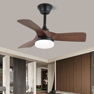 Plafonnier Ventilateur Arden Minimaliste en Bois Noir