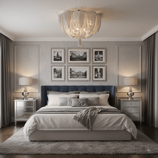 Chain Tassel Ceiling Light-Neutral Decor