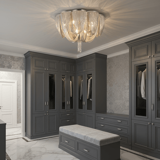 Chain Tassel Ceiling Light-Neutral Decor