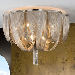 Chain Tassel Ceiling Light-Neutral Decor