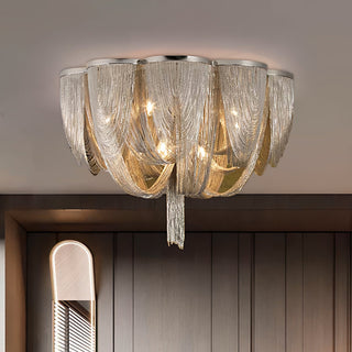 Chain Tassel Ceiling Light-Neutral Decor