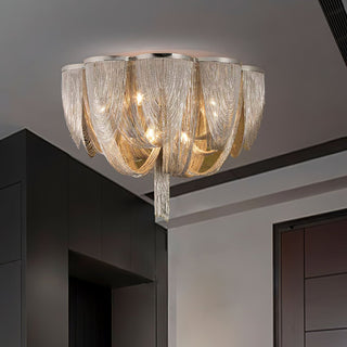 Chain Tassel Ceiling Light-Neutral Decor