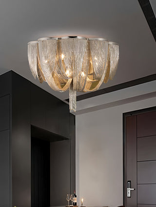 Chain Tassel Ceiling Light-Neutral Decor