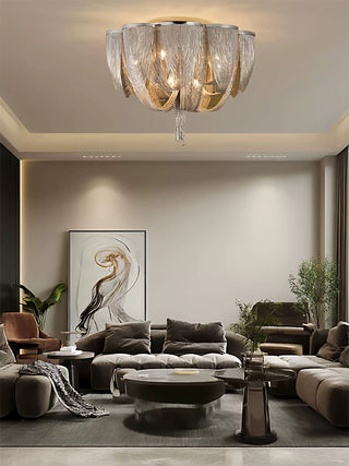 Chain Tassel Ceiling Light-Neutral Decor