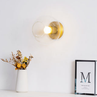 Solara Lumière de Plafond Conique en Verre et Laiton Industrielle