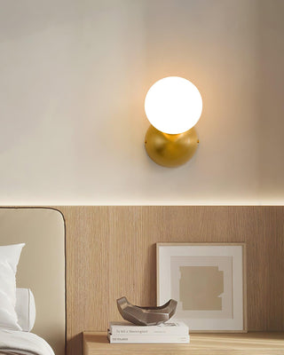 Lysola Sphère Verre Laiton Applique Lumière