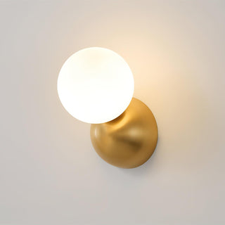 Lysola Sphère Verre Laiton Applique Lumière
