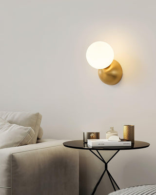 Lysola Sphère Verre Laiton Applique Lumière