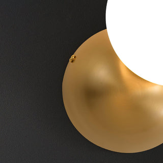 Lysola Sphère Verre Laiton Applique Lumière