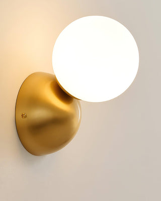 Lysola Sphère Verre Laiton Applique Lumière