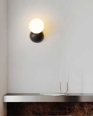 Lysola Sphère Verre Laiton Applique Lumière