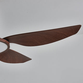 Aurelia Plafonnier Ventilateur Moderne en Bois et Laiton